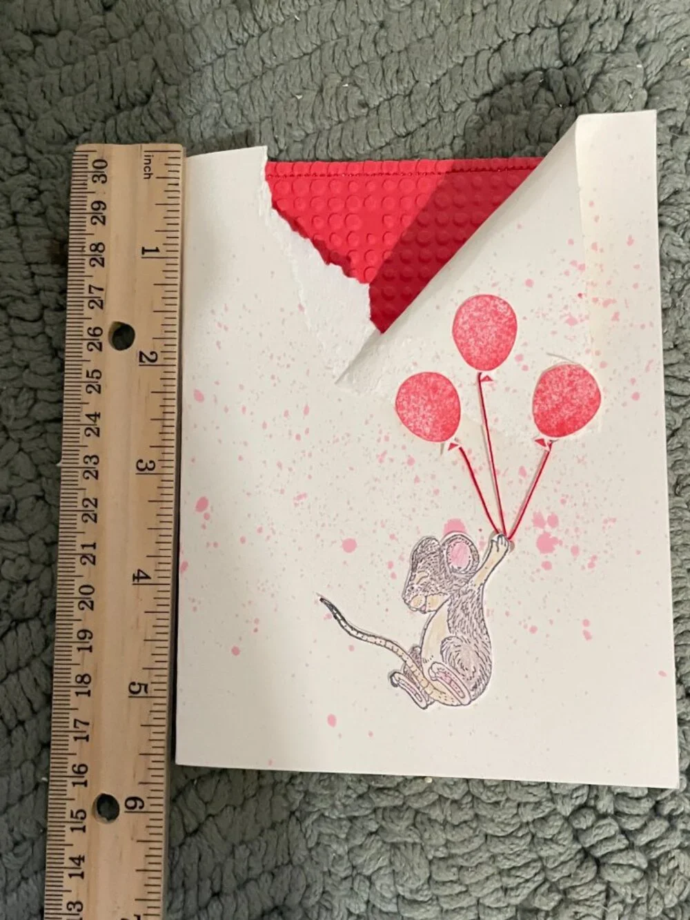 Handcrafted Birthday Card 4.25